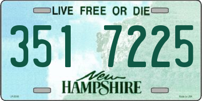 NH license plate 3517225