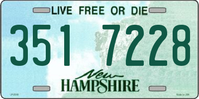 NH license plate 3517228