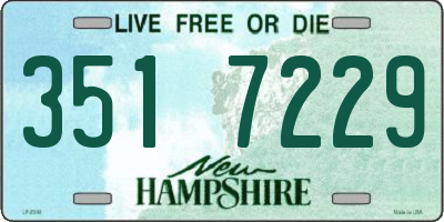 NH license plate 3517229