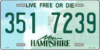 NH license plate 3517239