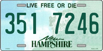 NH license plate 3517246