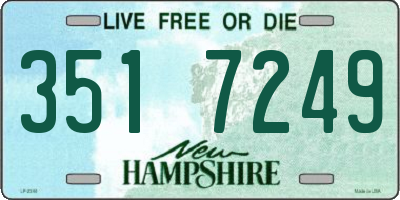 NH license plate 3517249