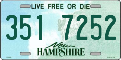NH license plate 3517252