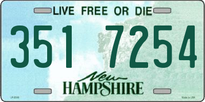 NH license plate 3517254