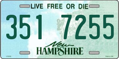 NH license plate 3517255