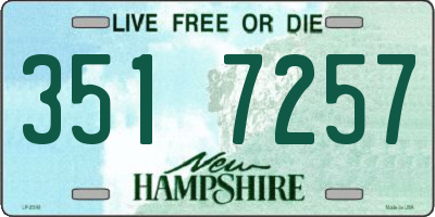 NH license plate 3517257