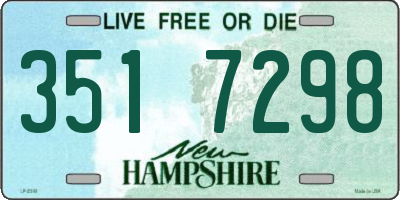 NH license plate 3517298