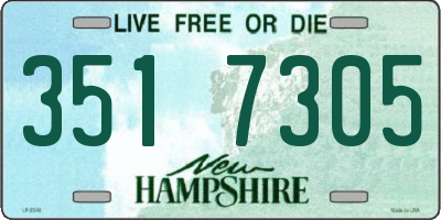 NH license plate 3517305