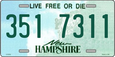 NH license plate 3517311