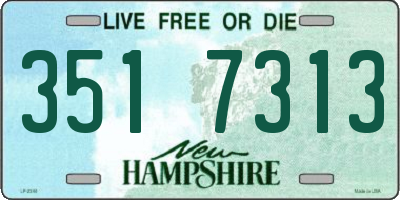 NH license plate 3517313