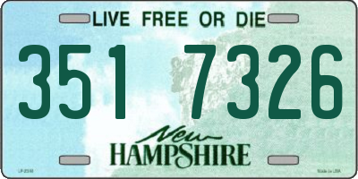 NH license plate 3517326