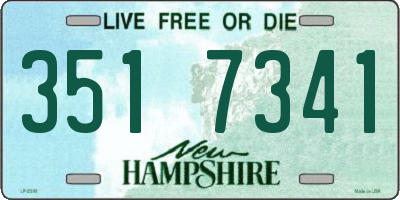 NH license plate 3517341