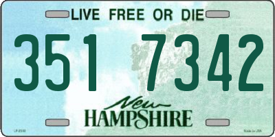 NH license plate 3517342