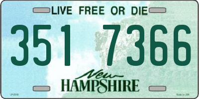 NH license plate 3517366