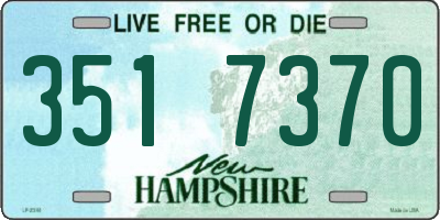 NH license plate 3517370