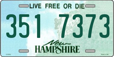 NH license plate 3517373