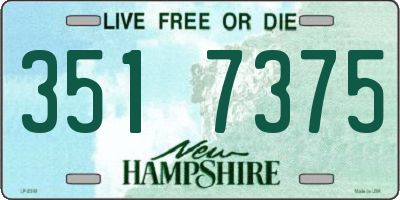 NH license plate 3517375