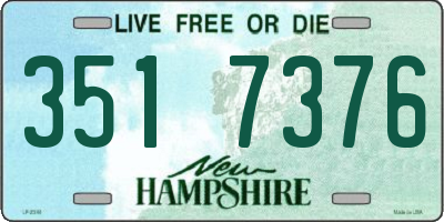 NH license plate 3517376