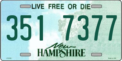 NH license plate 3517377