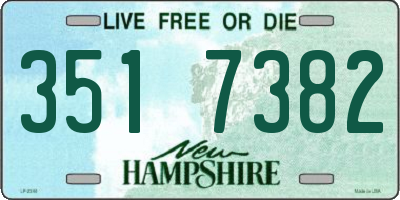NH license plate 3517382