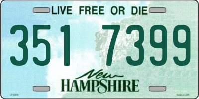 NH license plate 3517399