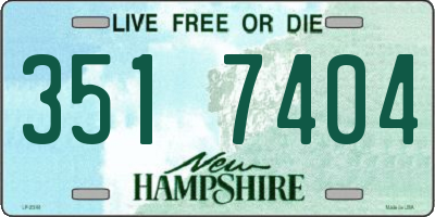 NH license plate 3517404