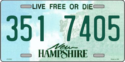 NH license plate 3517405