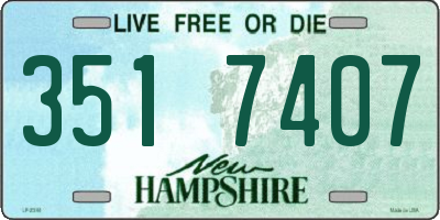NH license plate 3517407