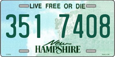 NH license plate 3517408