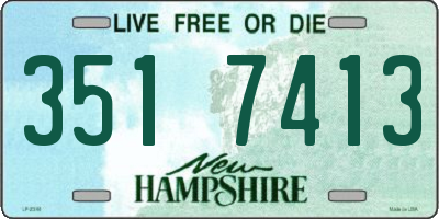 NH license plate 3517413