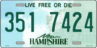 NH license plate 3517424