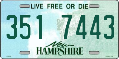 NH license plate 3517443