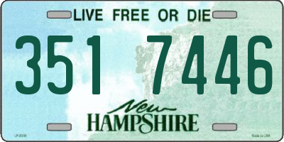 NH license plate 3517446
