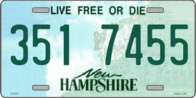 NH license plate 3517455