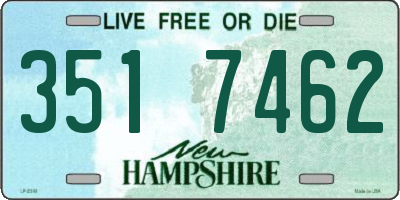 NH license plate 3517462