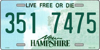 NH license plate 3517475