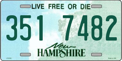 NH license plate 3517482