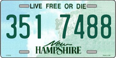 NH license plate 3517488