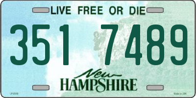 NH license plate 3517489