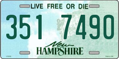 NH license plate 3517490
