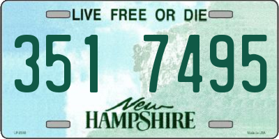 NH license plate 3517495