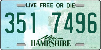 NH license plate 3517496