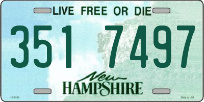 NH license plate 3517497