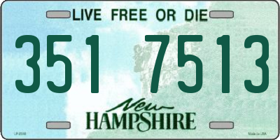 NH license plate 3517513