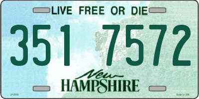 NH license plate 3517572