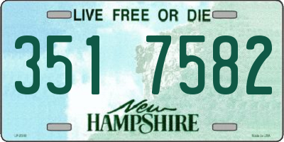 NH license plate 3517582