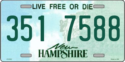 NH license plate 3517588
