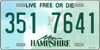 NH license plate 3517641