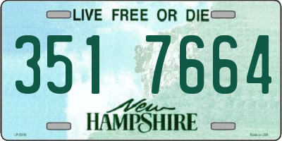 NH license plate 3517664
