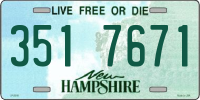 NH license plate 3517671